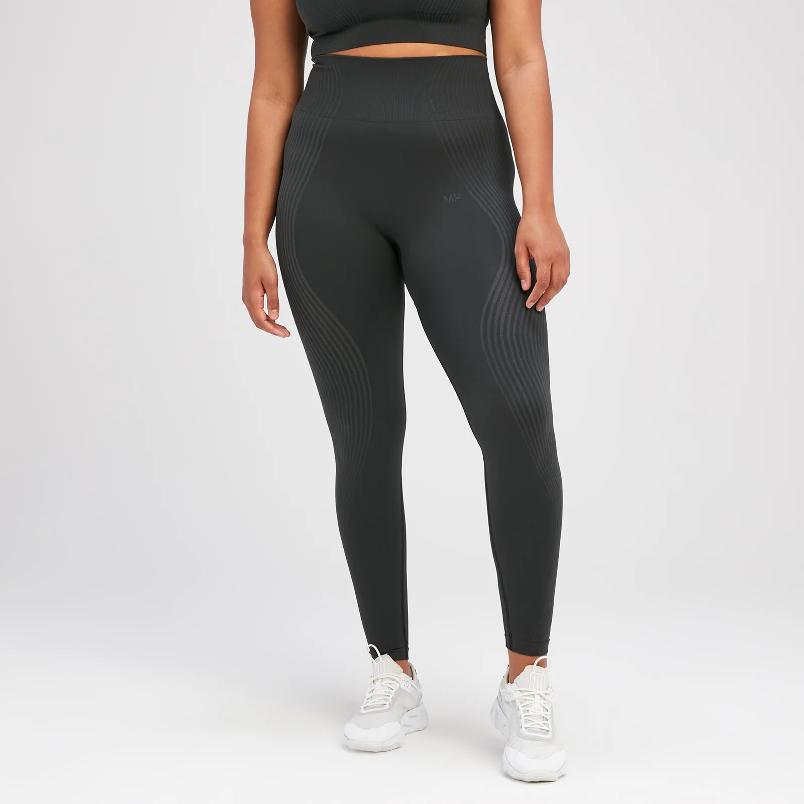 MP Women's Tempo Illusion Seamless Leggings - Black - XS Image 1