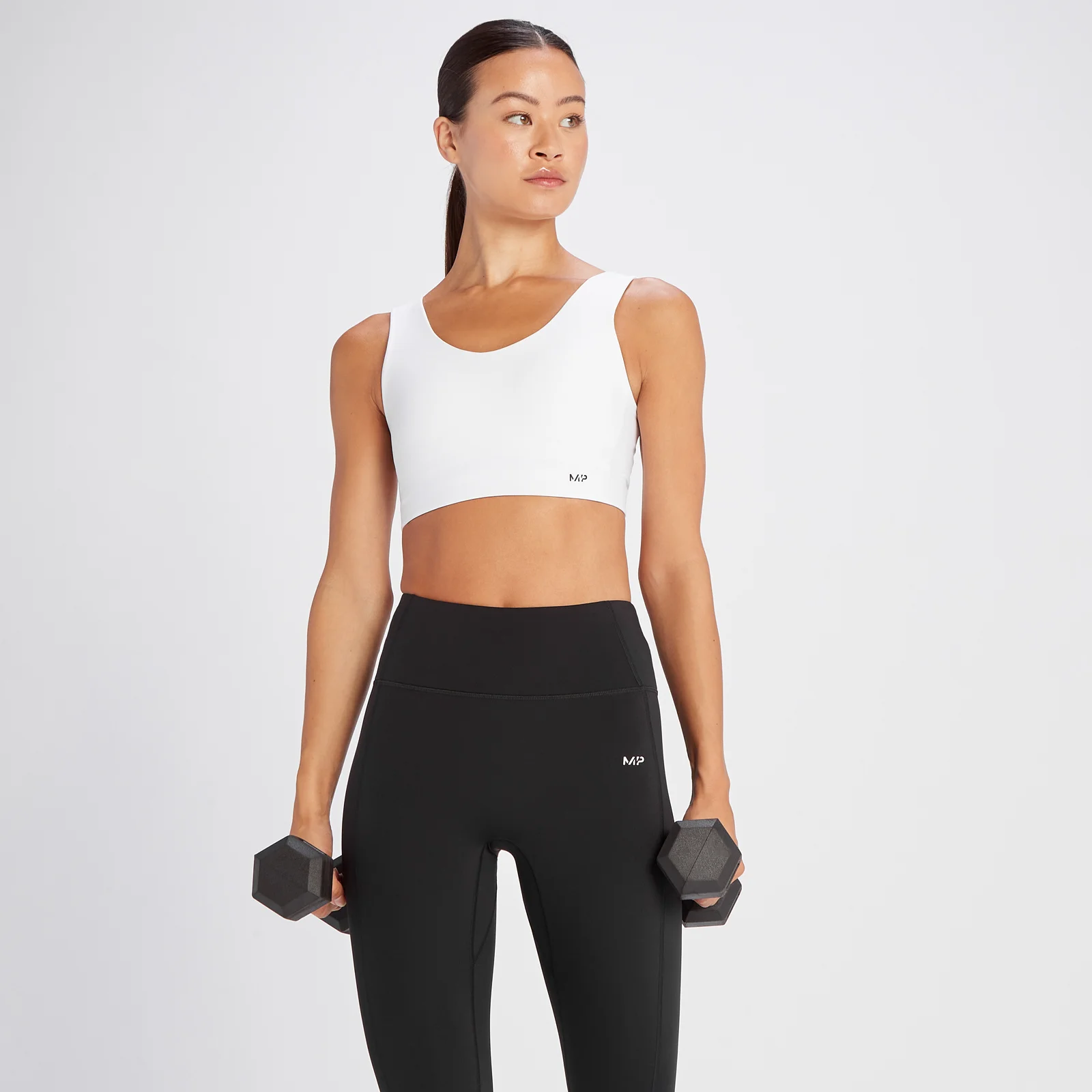 MP Women's Tempo Basics Sports Bra - White - XS Image 1