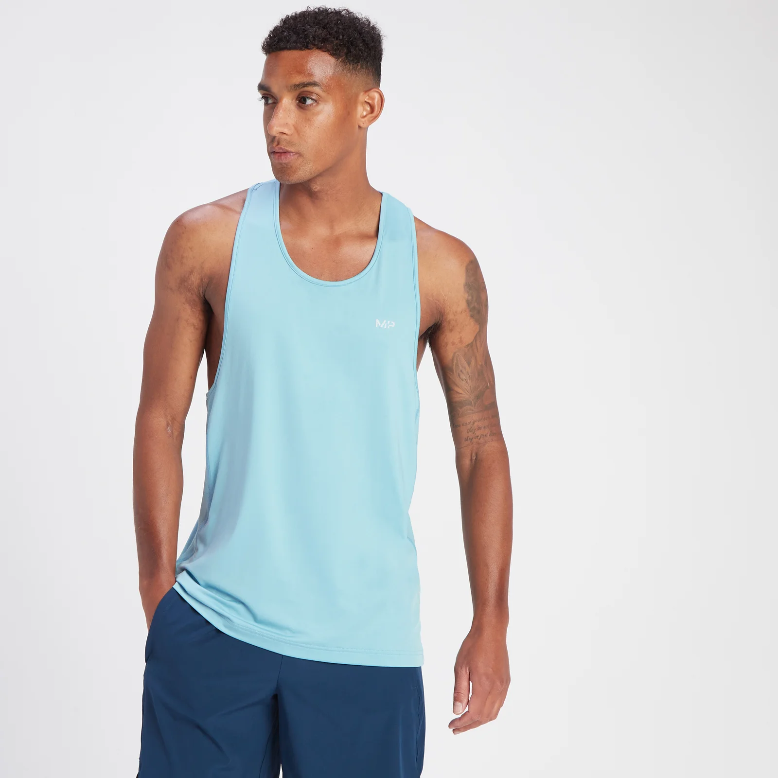 MP Men's Velocity Stringer Vest - Sky Blue - XS Image 1