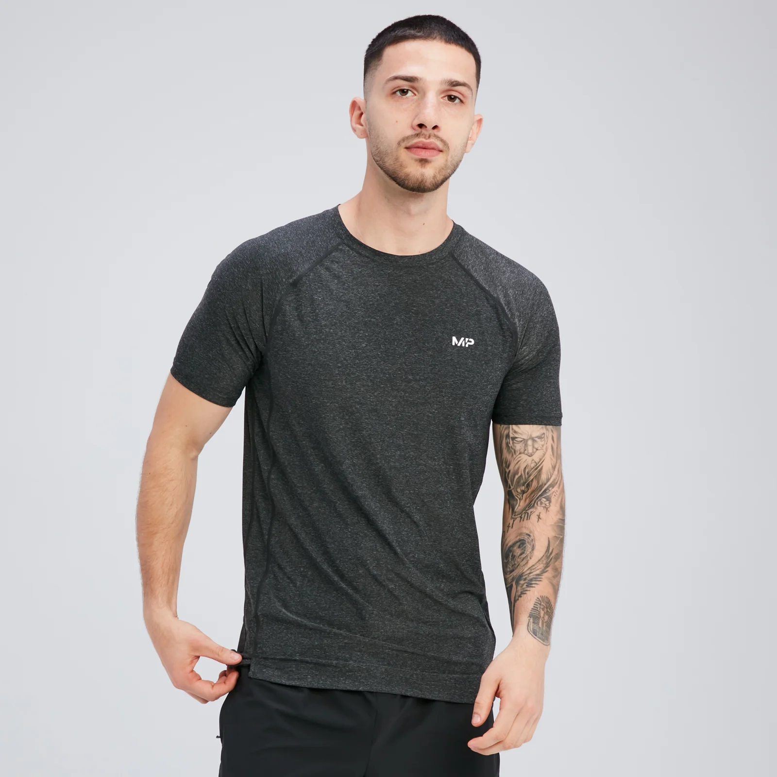 MP Men's Tempo Ultra Short Sleeve T-Shirt - Black - XS Image 1