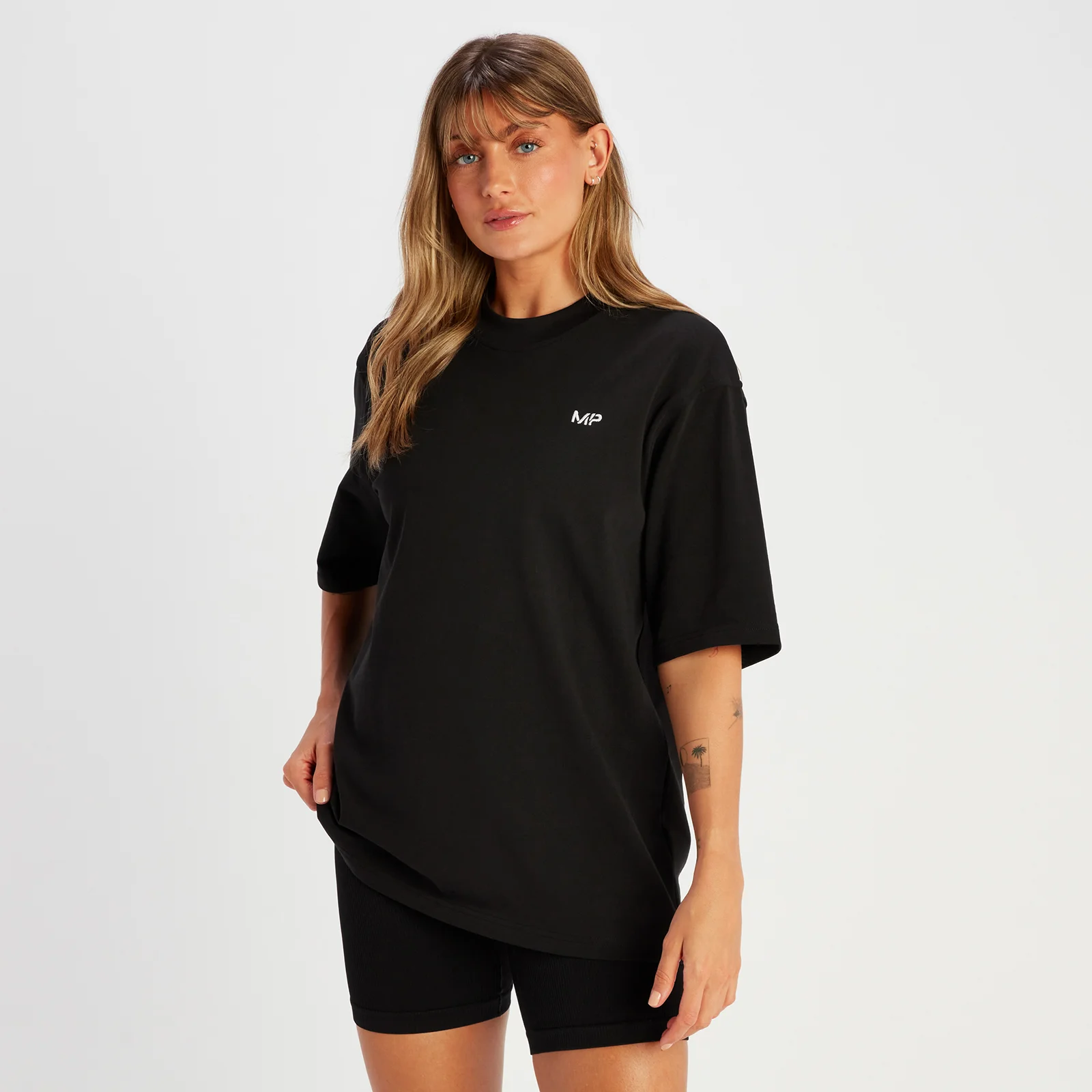 MP Women's Tempo Organic Cotton Oversized T-Shirt - Black - XXS Image 1