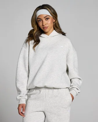 MP Women's Basics Oversized Hoodie - Light Grey Marl