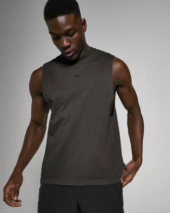 MP Men's Tempo Washed Drop Armhole Tank Top - Washed Black