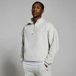 MP Men's Lifestyle Heavyweight 1/4 Zip - Light Grey Marl
