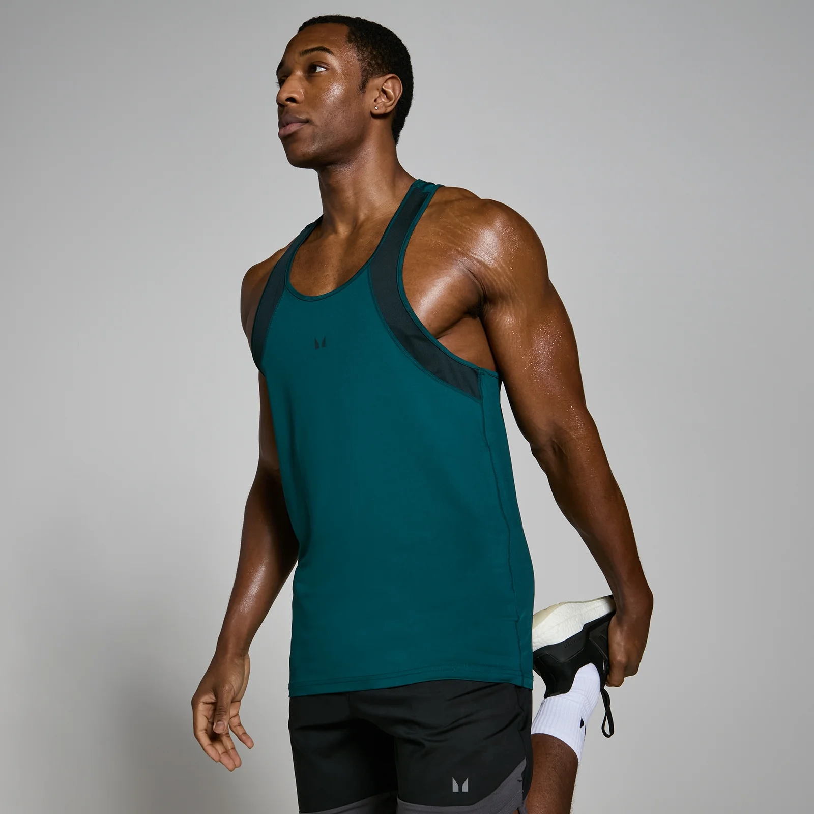 MP Men's Tempo Stringer Vest - Dark Teal - XS Image 1