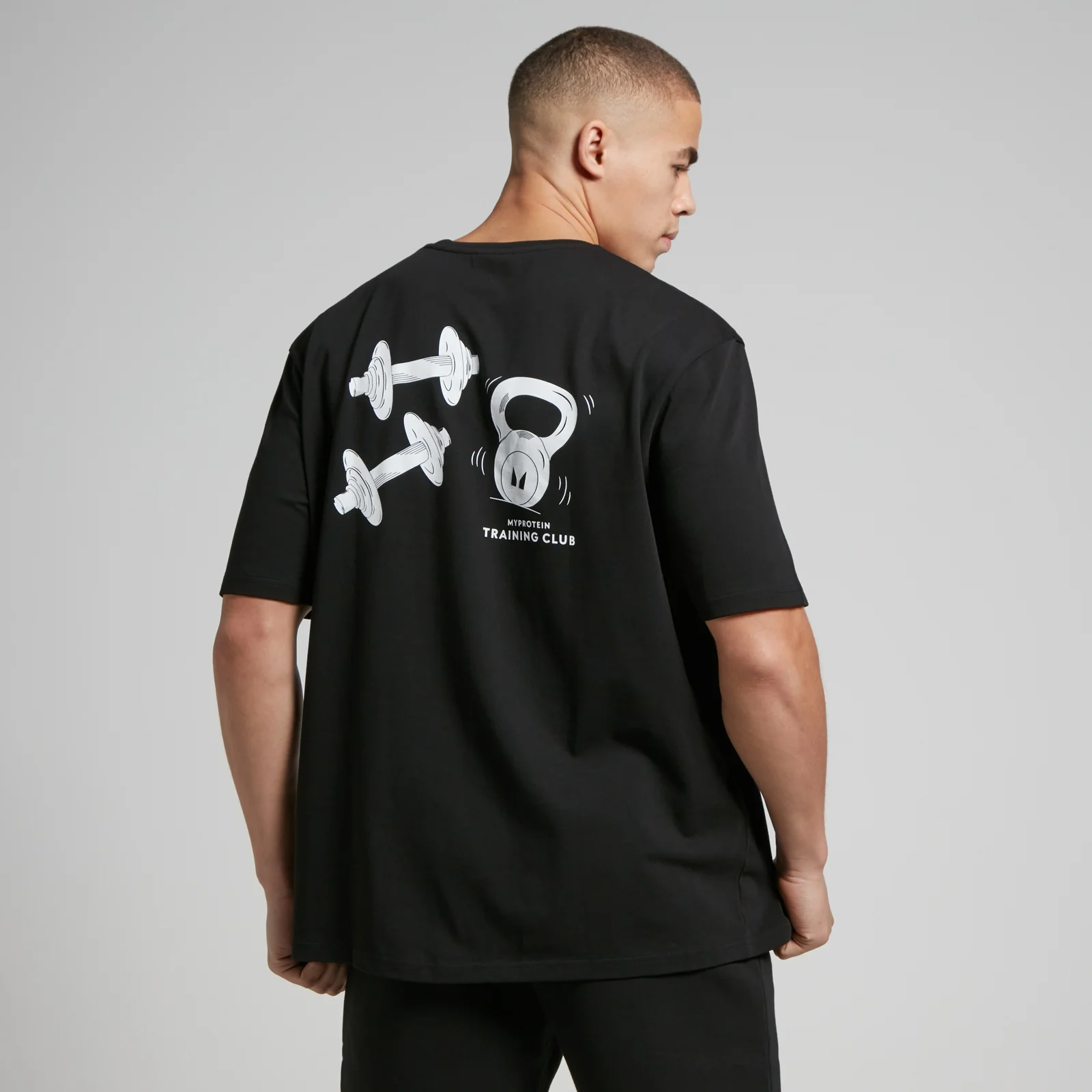 MP Men's Tempo Graphic Oversized T-Shirt - Black - XS Image 1