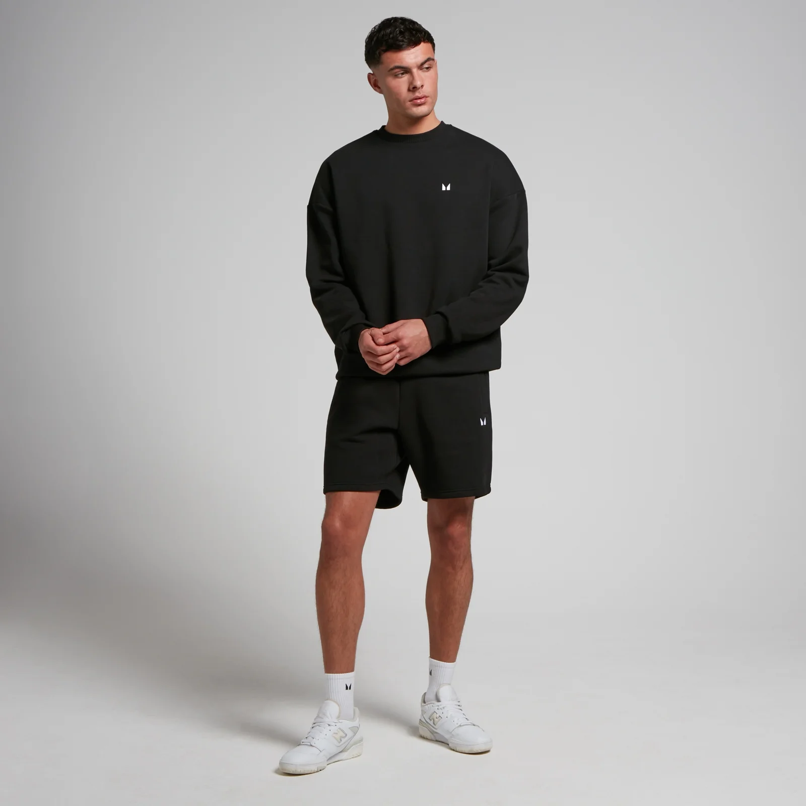 MP Men's Tempo Graphic Crew Neck Sweatshirt - Black - S Image 3