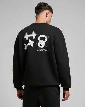 MP Men's Tempo Graphic Crew Neck Sweatshirt - Black