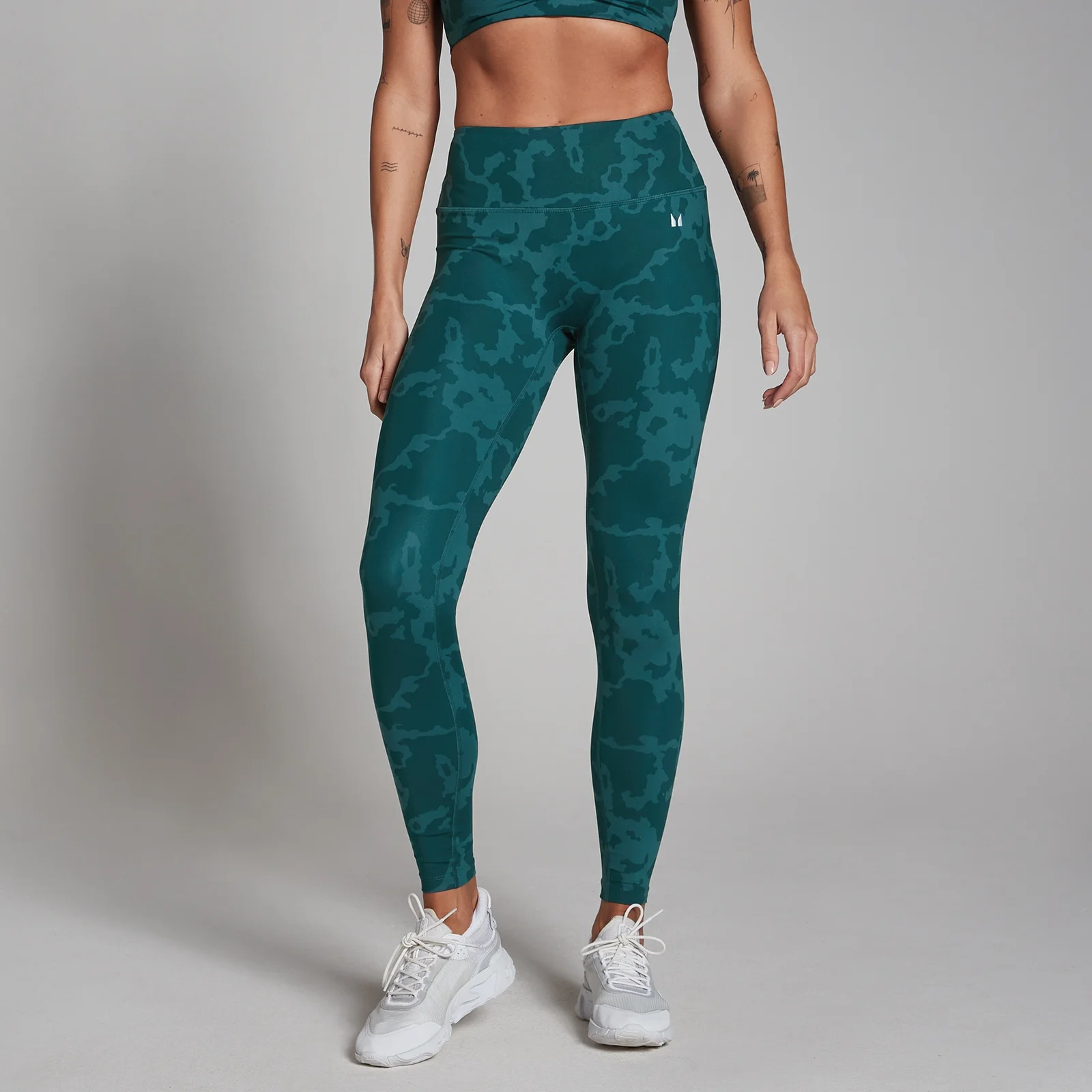 MP Women's Adapt Abstract Leggings - Marine Blue - XS Image 1