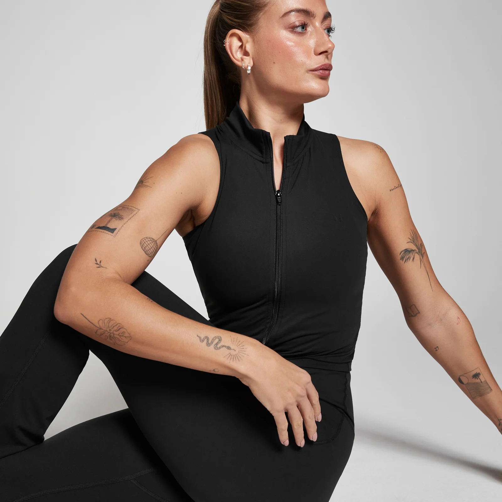 MP Women's Tempo Zip Through Vest Black