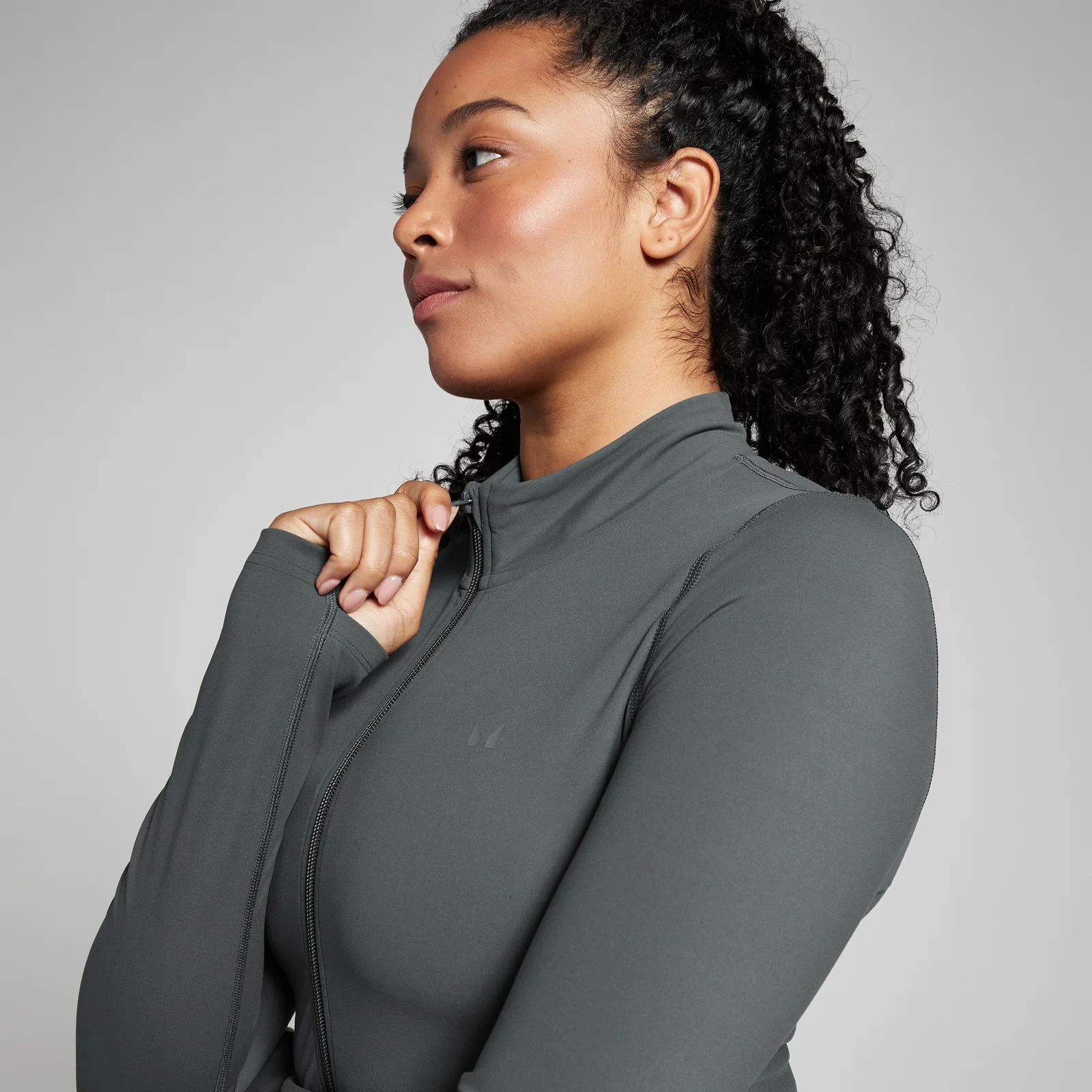 MP Women's Tempo Cropped Jacket - Dark Shadow - XS Image 4
