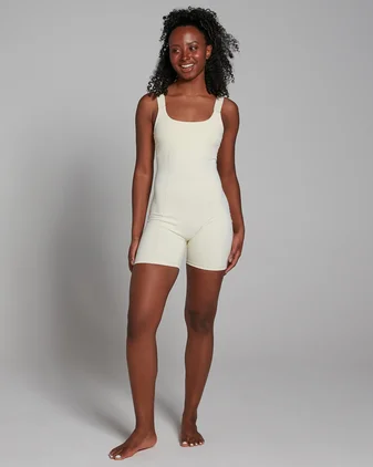MP Women's Studio Short Bodysuit - Ecru