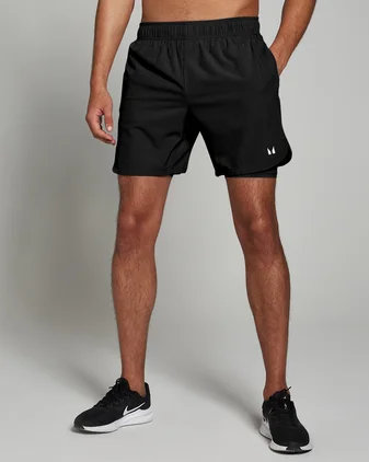 MP Men's 2-in-1 Training 7" Shorts - Black