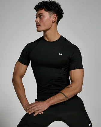 MP Men's Training Short Sleeve Baselayer - Black