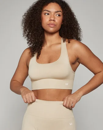 MP Women's Shape Seamless Sports Bra - Sandstone