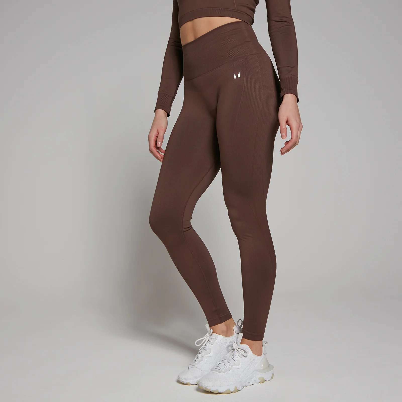 MP Women's Shape Seamless Leggings - Walnut - M Image 1
