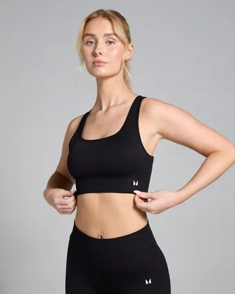 MP Women's Shape Seamless Sports Bra - Black