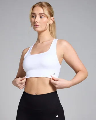 MP Women's Shape Seamless Sports Bra - White