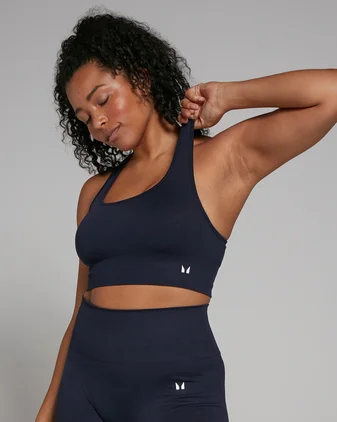 MP Women's Shape Seamless Sports Bra - Navy