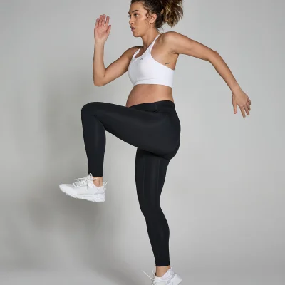 MP Women's Maternity Mid Rise Leggings - Black - M Image 6