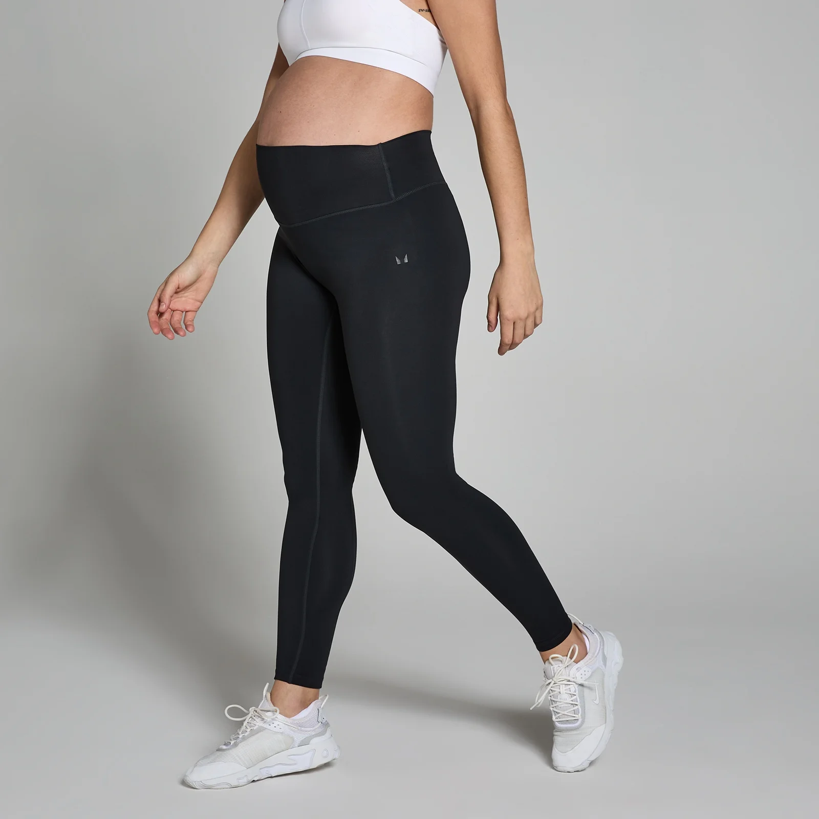 MP Women's Maternity Mid Rise Leggings - Black - M Image 1