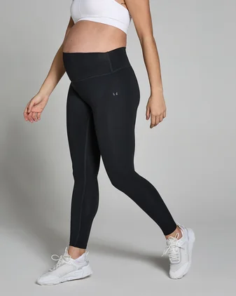 MP Women's Maternity Mid Rise Leggings - Black