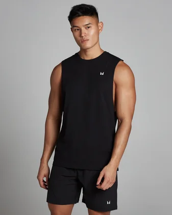 MP Men's Rest Day Drop Armhole Tank Top - Black