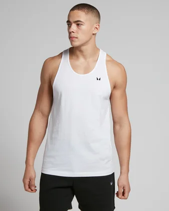 MP Men's Cotton Vest - White