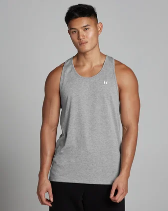 MP Men's Cotton Vest - Grey Marl