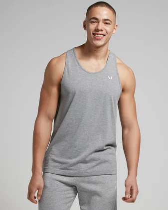 MP Men's Cotton Vest - Grey Marl