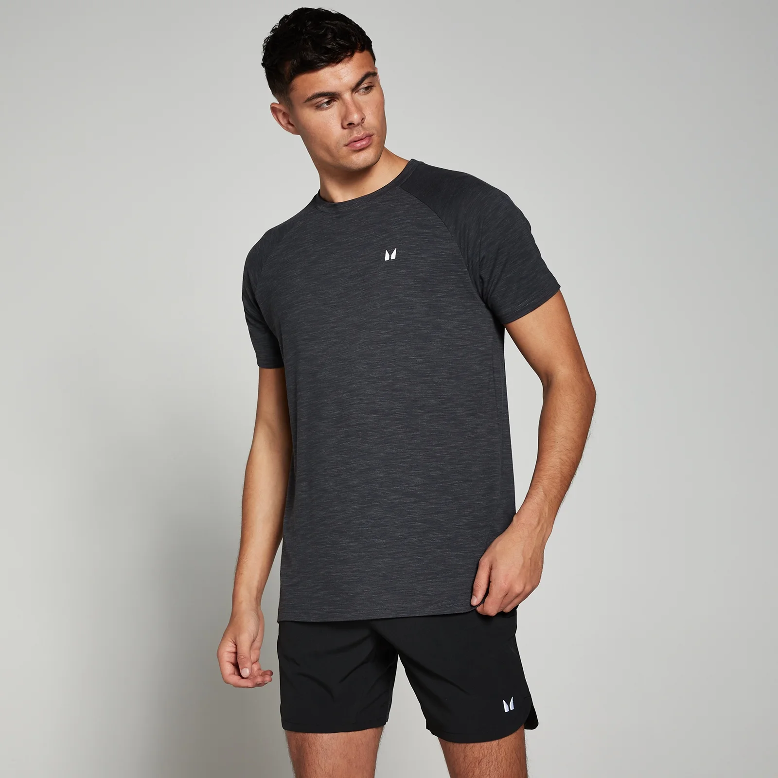 MP Men's Performance Short Sleeve T-Shirt - Charcoal Marl - XS Image 1
