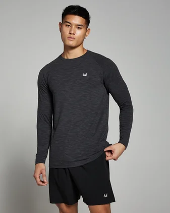 MP Men's Performance Long Sleeve Top - Black Marl