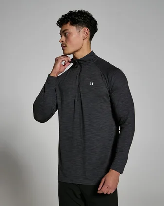 MP Men's Performance 1/4 Zip - Black Marl