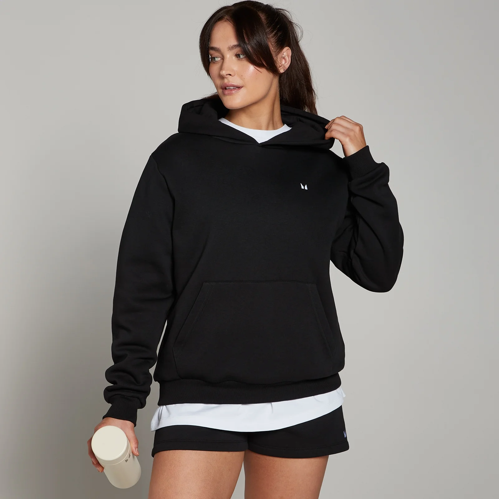 MP Women's Basics Regular Fit Hoodie - Black - XXS Image 1