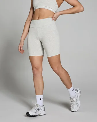 MP Women's Basics Cycling Shorts - Light Grey Marl