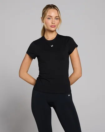 MP Women's Basics Body Fit Short Sleeve T-Shirt - Black