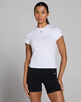 MP Women's Basics Body Fit Short Sleeve T-Shirt - White