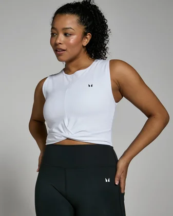 MP Women's Power Crop Vest - White