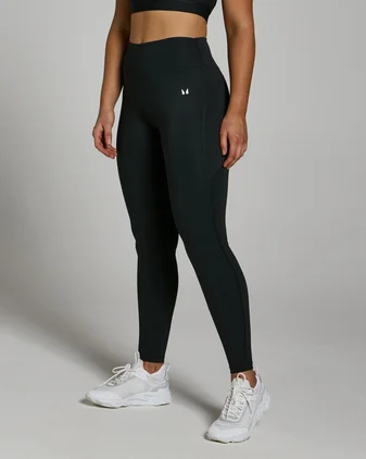 MP Women's Power Mid Rise Leggings - Black
