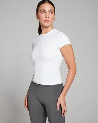 MP Women's Tempo Body Fit Short Sleeve T-Shirt - White