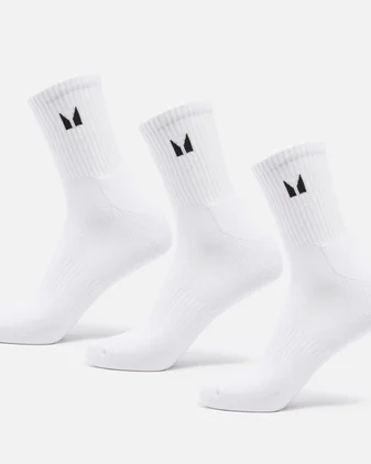 MP Unisex Crew Socks (3 Pack) - White