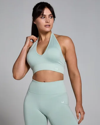 MP Women's Tempo Seamless Halter Neck Bra - Fresh Mint