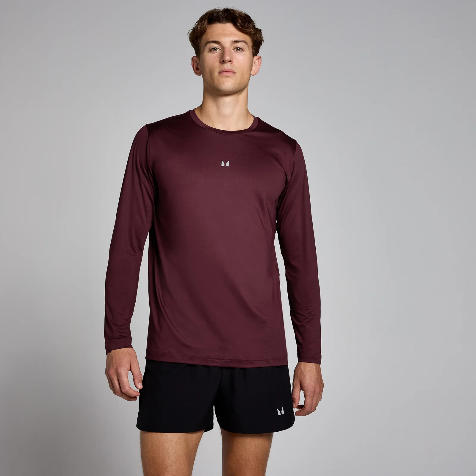MP Men's Velocity Long Sleeve Top - Deep Berry - XS Image 1