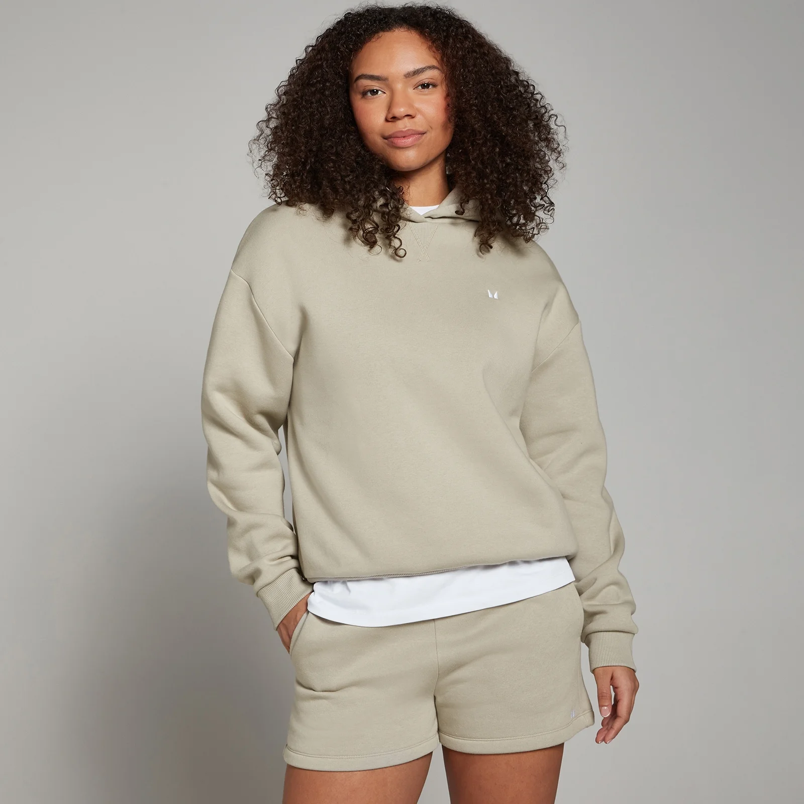 MP Women's Basic Oversized Hoodie - Fog - S Image 1