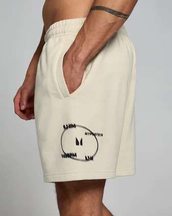 MP Men's Tracking Graphic Sweatshorts - Natural