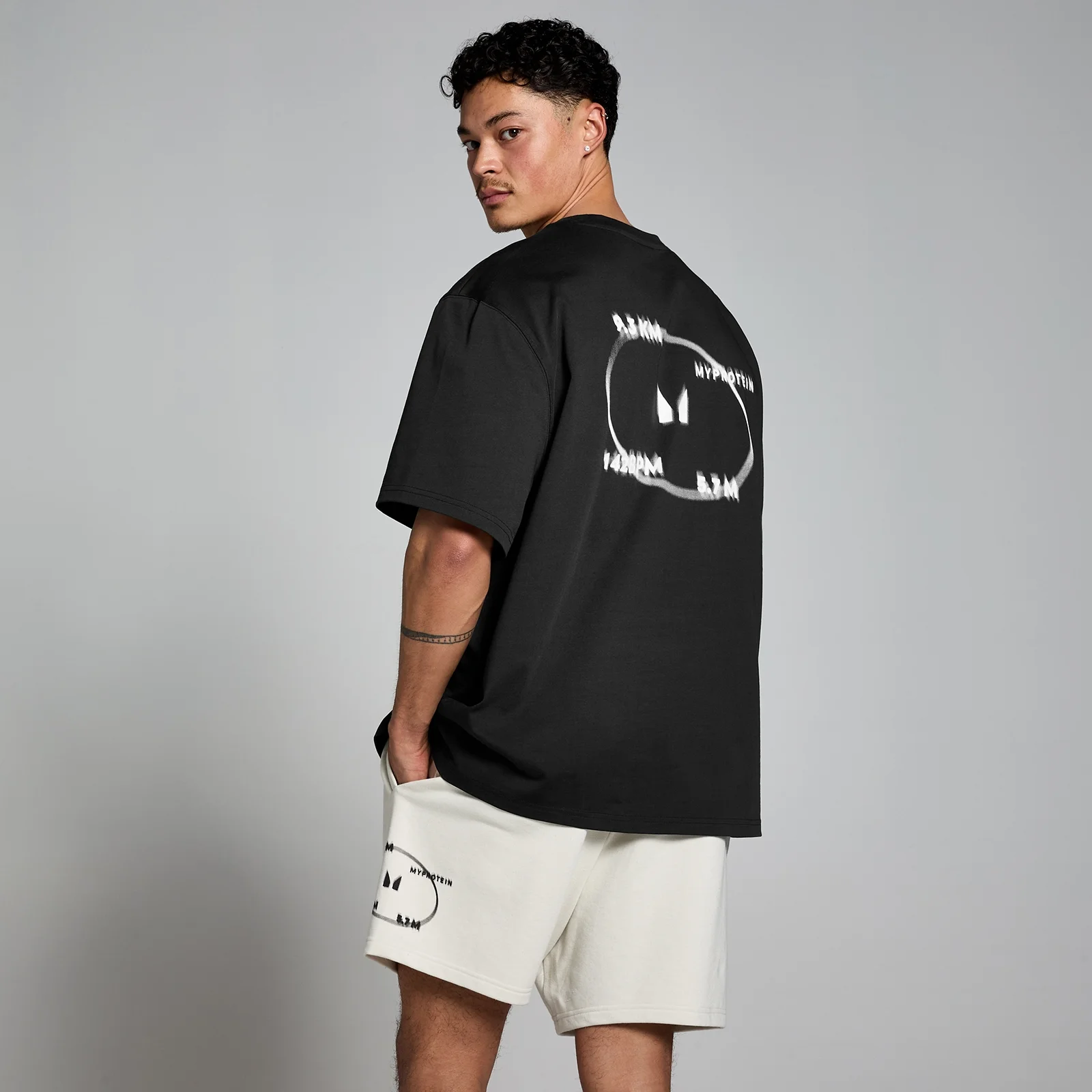 MP Tracking Graphic T-Shirt - Washed Black - XXS-XS Image 1