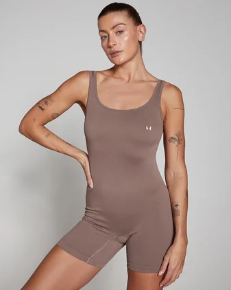 MP Women's Tempo Rib Seamless Unitard - Hazelnut