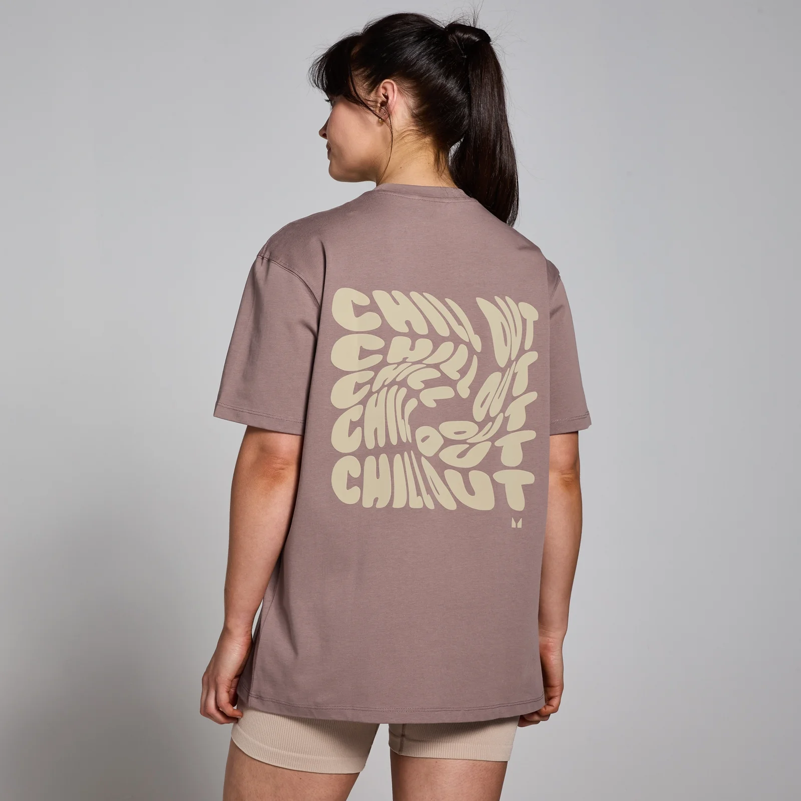 MP Tempo Better Oversized Chill Out Graphic T-Shirt - Hazelnut - XXS - XS Image 1