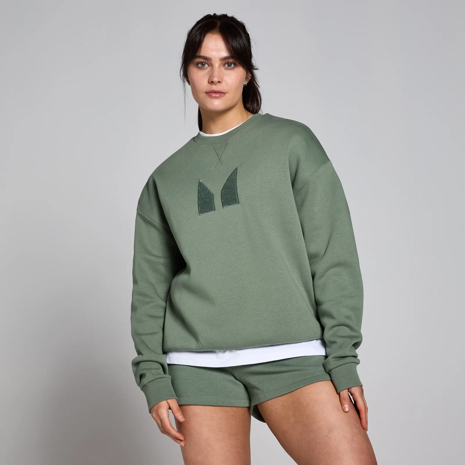 MP Women's Tempo Better Oversized Sweatshirt - Moss Green - S Image 1