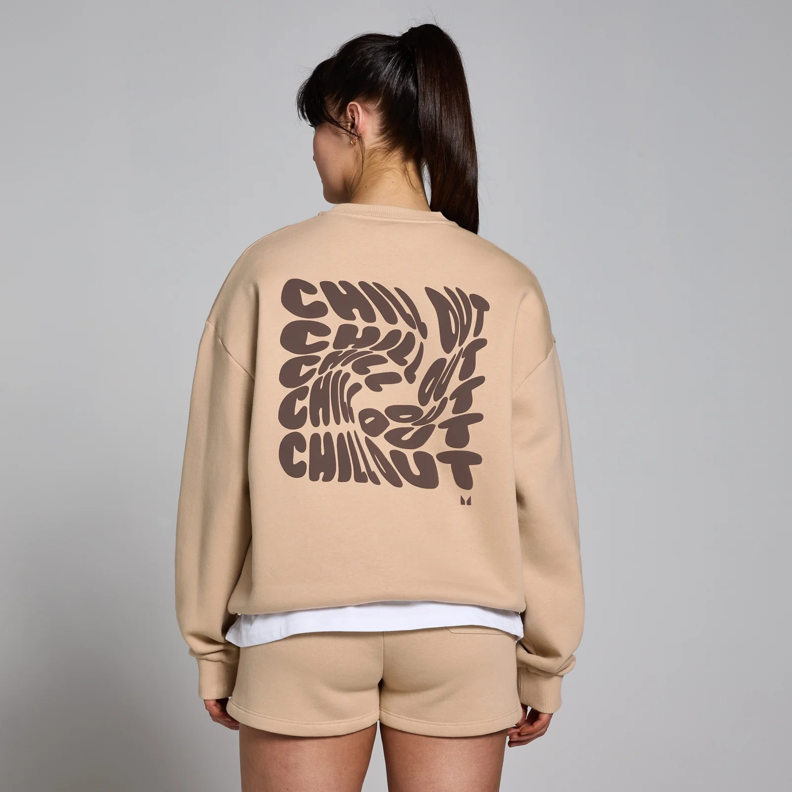 MP Women's Tempo Better Oversized Chill Out Graphic Sweatshirt - Cream - XXL Image 2